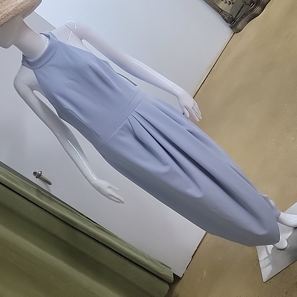 NWT XSCAPE Halter Neck Tulip Hem Dress Size 16 Maxi Dress